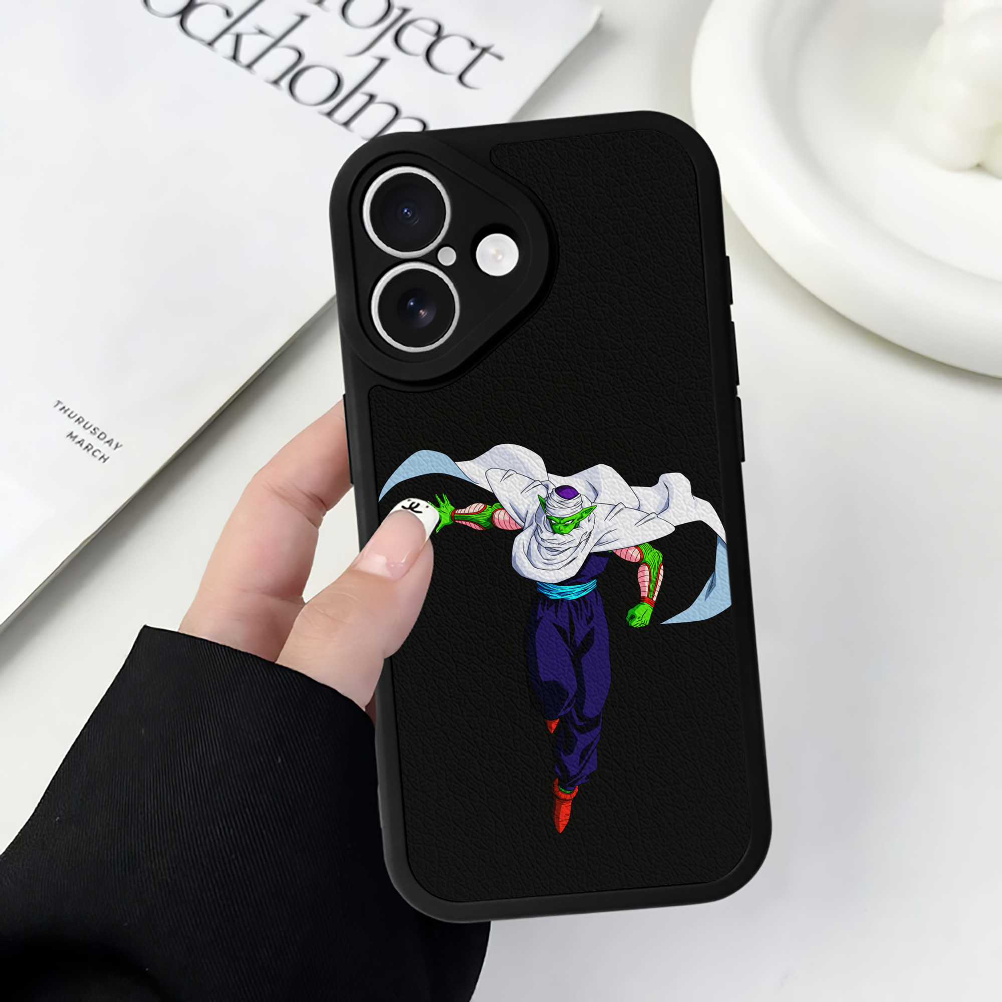 （画像用） ドラゴンボール ピッコロ DRAGON BALL Piccolo 【iPhone 16シリーズ対応】シリコンスマホケース（レザー調） 材質：シリコン